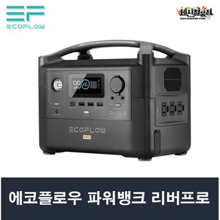 에코플로우 파워뱅크 리버프로 휴대용 배터리 고속 충전 대용량배터리 낚시 차박 캠핑 태양광 패널충전 가능 RIVER Pro, 리버프로+보조배터리