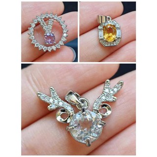 925銀 紫水晶 V字吊墜，天然寶石，簡約設計