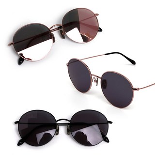 국산 JB9 Bunny 동글이 선글라스 3컬러 자외선차단 핑크 금속 메탈테 제이비나인