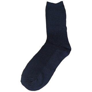 素色透氣中筒學生襪