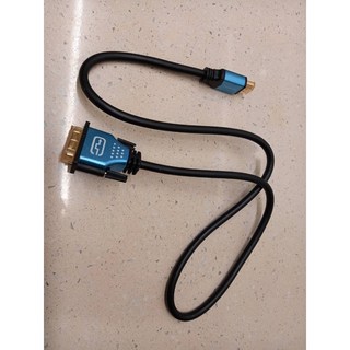 BlueRigger HDMI轉DVI纜線/雙向互轉線 約1m/公對公, 1個