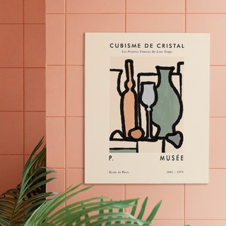 미드 센츄리 모던 포스터 인테리어 캔버스 액자 Part.2 8종, 08.테이블의 크리스탈
