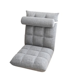 多功能懶人沙發椅 可拆洗折疊和室椅 多色可選, 透氣款-灰, 1個