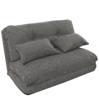 摺疊沙發椅 懶人沙發 舒適柔軟 可摺疊收納 小戶型適用 附贈抱枕 居家放鬆首選, 一般懶人沙發床-灰色(一張訂單限下一個), 1箱