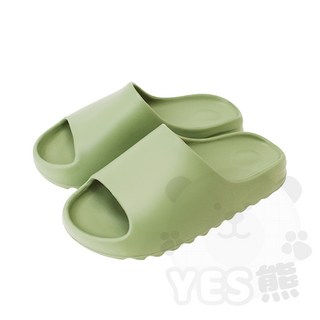 YES熊 椰子厚底拖鞋 EVA室內防滑舒適 男女適用 綠色 42/43碼, 綠色"超商最多8雙",【42/43碼】腳長25-25.5cm
