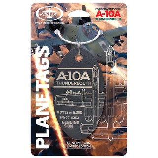 PLANETAGS Fairchild Republic A-10A Thunderbolt II 飛行吊牌 限量版, 1個