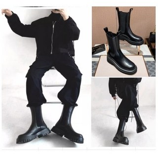 韓國代購 男靴 靴子 男 切爾西靴 短靴 真皮 中高幫 馬丁靴 男 英倫風 馬靴 厚底 工裝 皮靴 潮