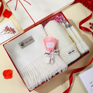 高顔值羊毛圍巾禮盒 新年禮物 聖誕禮物 生日禮物送女友閨蜜情侶