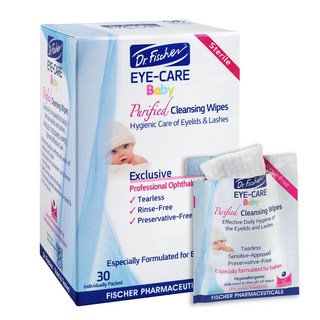 Dr.Fischer 닥터피셔 아이케어 베이비 눈꺼풀 클렌징 티슈, 1개