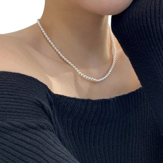 반지소 925실버 클래식 스와로브스키 여성 진주목걸이 2 3 4 6 8 10mm