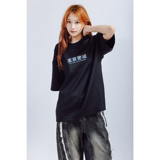 XCTRL 東京警戒光柵寬版短T-藍