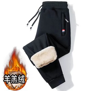 羊羔絨加厚棉褲 秋冬運動休閒長褲 加肥加大碼男款