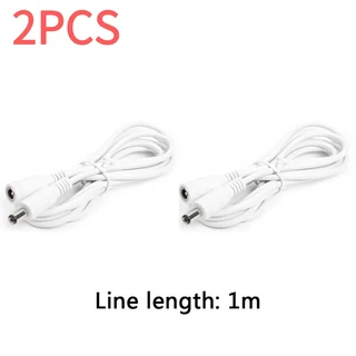DC 12V-24V 전원 연장 코드 케이블 경량 가제트 남성 5.5x2.1mm 쉽게 어댑터 와이어 운반, 01 빠른, 08 1M 2PCS