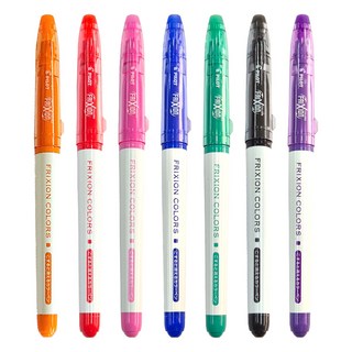 (7색세트) PILOT 열펜 열사인펜 싸인펜타입 프릭션컬러즈, 혼합색상