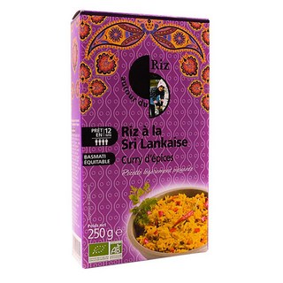 Autour du Riz 오뚜흐 뒤 히 스리랑카 커리 스파이스 쌀, 4개, 250g