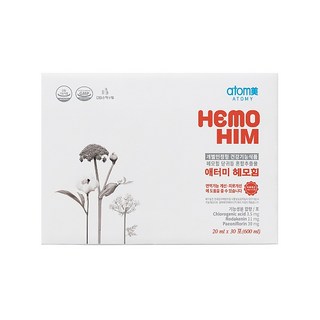 [본사출고] 애터미 헤모힘 20ml x 30포(15일분) 피로회복 면역력강화, 600ml, 1개