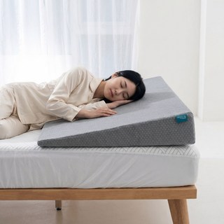 텍스스테드 역류방지 오가닉 경사베개 속편한 배개 상체 다기능 삼각쿠션, 그레이
