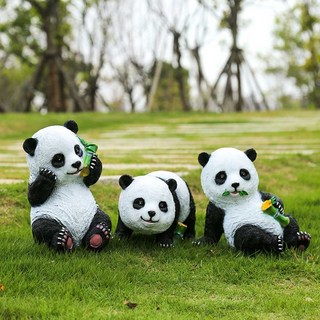인테리어 조형물 조경 정원 작은미니어처 유치원 팬더, C 팬더