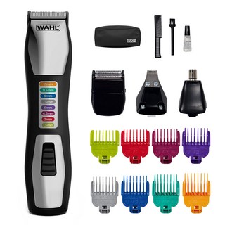 WAHL 남자 초경량 바리깡 왈 그룸스맨 셀프 이발도구 미용실 전문가용 이발기 클리퍼 세트 방수 트리머 clipper 클리퍼, 왈그룸스맨(혼합)