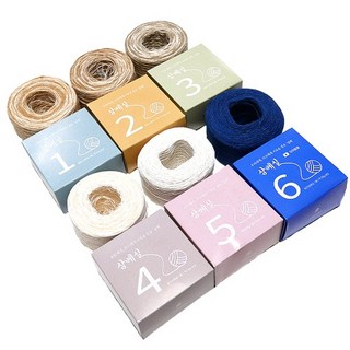 예고은 삼베실 수세미 뜨개실 행주 천연 친환경 수세미실, 6. 비치삼베실, 1개