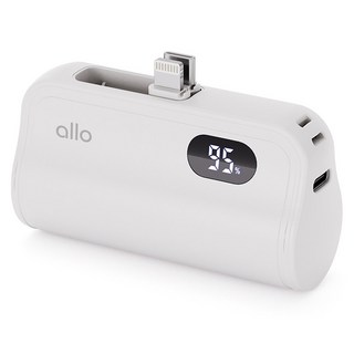 알로코리아 미니 도킹형 갤럭시 아이폰 올인원 보조배터리 5000mAh, 502DA