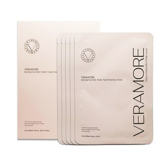 VERAMORE 大馬士革玫瑰茶樹胜肽緊緻舒緩面膜 (5入/盒) - 保濕 舒緩 緊緻, 1個