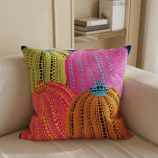 두리안나 호박 인테리어 쿠션 커버 양면 벨벳 소파 쿠션