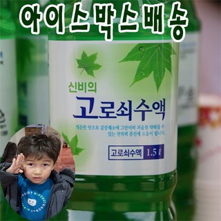지리산 효자 고로쇠 수액 산지직송 고로쇠물 아이스박스, 3개, 1.5L