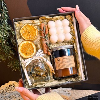 複古小衆高顔值無火香薰禮盒，持久留香，生日禮物/伴手禮首選, 1個, 全套禮盒,白桃烏龍