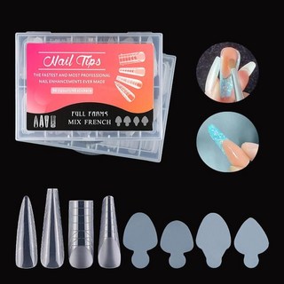 젤팁 네일아트 셀프연장용 손톱팁 스티커세트 4종 ori+0885vu