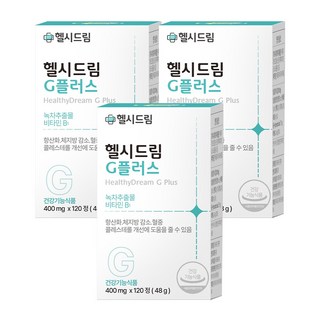 현직 의사가 개발한 헬시드림 G플러스 녹차 카테킨 효능 다이어트 녹차추출물 비타민B1, 2.2+1박스(360정/3개월분), 3개, 120정