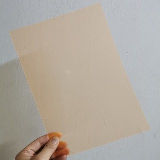 【台灣發貨】彩色PVC塑膠片 彩色玻璃紙 彩色玻璃紙 透明玻璃紙 透光素材 光影pvc膜 透明塑膠片 手工diy透光膠片, 橙色5張, 1個