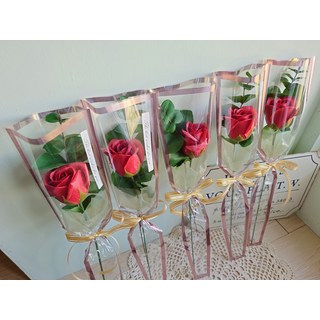 玫瑰花造型香皂花, 紅玫瑰, 1件