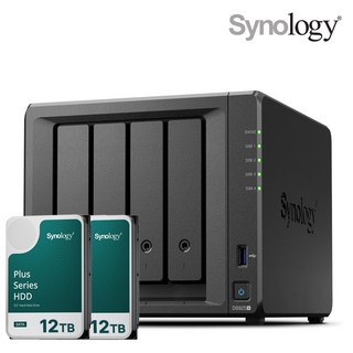 [ 시놀로지 공식총판 ] 시놀로지 나스 DS925+4bay [24TB]HAT3310-12TBX2EA 합본 기업용 NAS