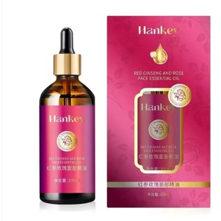 韓紀紅參玫瑰面部精油100ml 收緊毛孔 面部按摩 玫瑰精華液, 單盒價, 1個, 100g