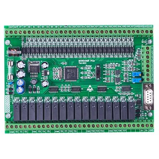 PLC 산업용 제어 보드 프로그래밍 컨트롤러 온라인 다운로드 모니터링 FX1N FX2N 40MR 4AD 2DA, [02] FX1N40MR With shell