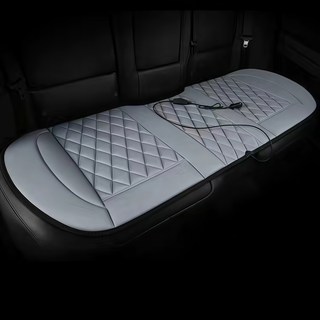 Mochae 자동차온열방석 차량용 겨울 스마트히팅 온열시트 12V 방지 미끄럼 급속 가열 열선시트 차량용 매트, 1개, 그레이 뒷좌석