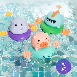 리틀클라우드 유아동 목욕놀이 장난감 아기동물 3종세트 태엽식, 1세트