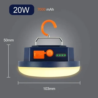 휴대용 캠핑 조명 랜턴 충전식 10000mAh LED 텐트 라이트 정전을위한 비상 야간, red（remote）