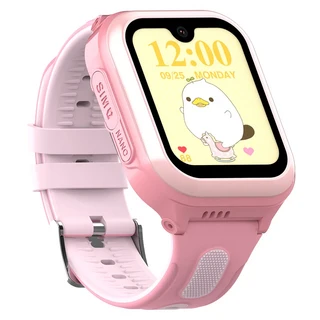 Wonlex 4G 어린이 스마트 시계 1.78'' AMOLED GPS WiFi 모니터 추적기 위치 영상 통화 WhatsApp Android8.1, 02 pink