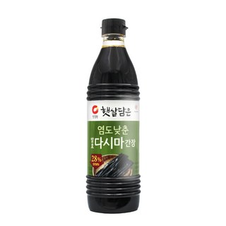 청정원 염도낮춘 발효 다시마 간장 840ml, 1개