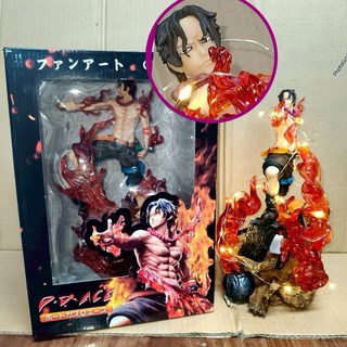 海賊王 GK 火槍艾斯 Ace 火拳艾斯 發光雕像 場景模型 盒裝手辦, 1個