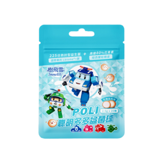 樹飛雪 POLI 波力益菌球 (乳酸菌多多/D 鈣草莓) 50g 夾鏈包, 1個, 乳酸菌多多（50g）