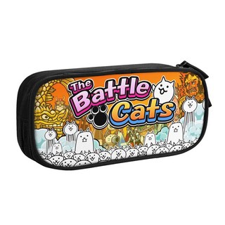 비밀번호필통 신기한필통 초등여아필통 Nyanko Great War Battle Cats 연필 케이스 새로운 전사 만화 귀여운 펜 홀더 가방 대용량 학교 용품 선물 주머니, [03] 6