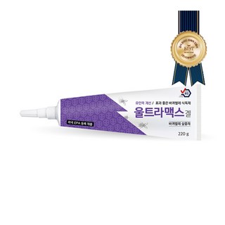 국보 울트라맥스 튜브형 220g 간편 바퀴벌레 연쇄살충 효과 강력한 살충, 1개