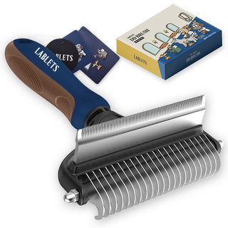 독스랩 강아지 털갈이 빗 디디브러시 엉킨털 죽은털 제거 고양이, 디디브러시 L (12cm), 1개