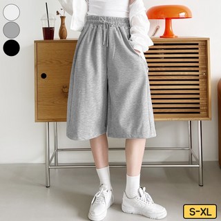 여리진 여성용 숏/롱기장 밴딩 5부 버뮤다 팬츠 바지 절개 밑단 스트링 트레이닝 반바지 빅사이즈까지