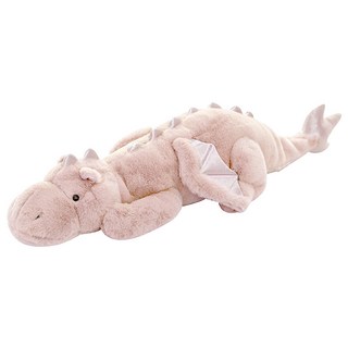 90公分白色柔軟飛龍玩偶，可愛造型，舒適觸感，家居裝飾，送禮首選, 粉色, 1個, 90cm