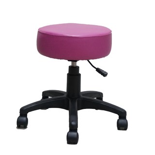 台灣品牌 colorplay CC-05 獨立筒坐墊輕巧旋轉美容凳 圓凳 吧台椅, 1個, 桃紅