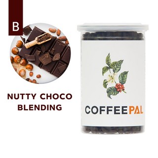 너티초콜릿블렌딩 향좋은 고소한 산미없는 최상급 아라비카 스페셜티 커피 홀빈 분쇄 가루 신선한 로스팅 대용량 핸드드립 원두 커피콩 원두콩 블랙커피, 200g, 1개, 모카포트